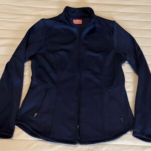 Women’s Navy Zip-Front scrub Jacket